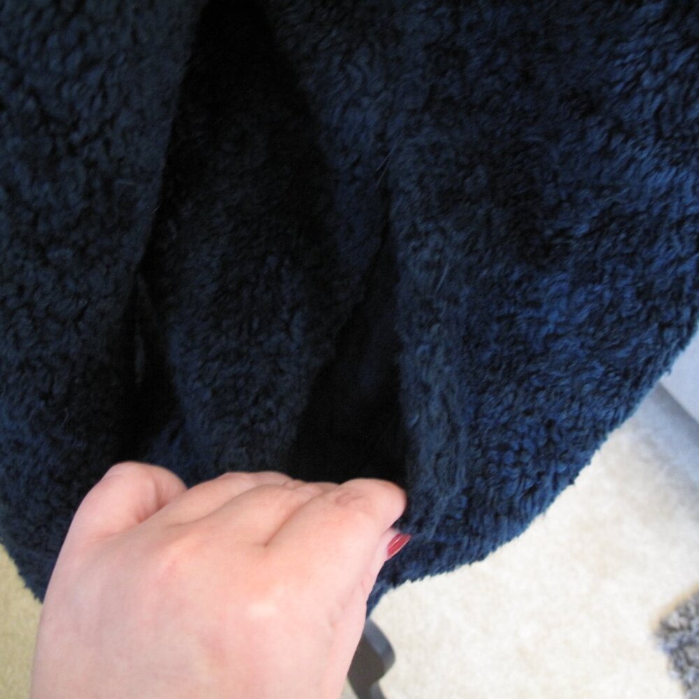 PENDLETON - Fuzzy Wool Blend Teal Sherpa Jacket - Picture 5 of 10